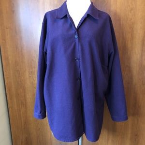 Separate Editions corduroy Shacket-purple